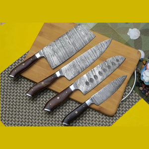 มีดทำครัวเหล็กดามัสกัสเกรดพรีเมียม อเนกประสงค์ รุ่นใหม่ล่าสุด ด้ามไม้ ปรับแต่งได้ รองรับ OEM - Product Image 1