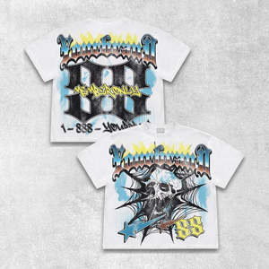 100% coton style américain de haute qualité conception personnalisée impression Logo OEM services surdimensionné graphique lourd unisexe t-shirt - Product Image 2