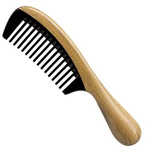 Peine de Cuerno de Búfalo de Dientes Anchos, Antiestático, para Barba y Cabello, con Mango de Madera, Herramienta de Aseo Natural, Duradera y Suave - Product Image 5