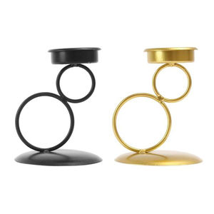 Elegance Home Table <b>Top</b> Candle Holder Highest Quality Black Color Metal Candle Holder Candlestick Wholesale Home Lighting Usage - Product Image 6