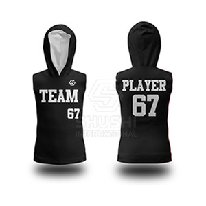 Sudadera con capucha sin mangas para hombre 7on7 Flag Football-Top deportivo de rendimiento transpirable y de secado rápido con logotipo personalizado de talla grande - Product Image 4