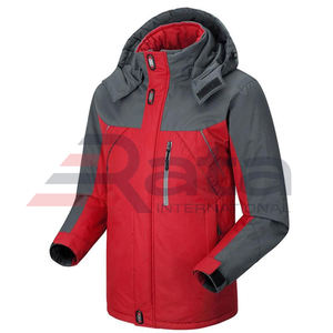 Gran oferta, chaqueta de invierno de talla grande para hombre, respetuosa con el medio ambiente, transpirable, a prueba de viento, impermeable, hecha con cuello levantado de lona de poliéster para - Product Image 5