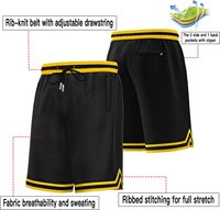 Celana Pendek Basket Pria Pinggang Elastis Cepat Kering Tahan Air, Sporty Fit, Bahan Mesh Ringan, Gaya Kasual untuk Gym dan Luar Ruangan