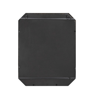 Espejo colgante de pared ecológico de forma irregular hecho a mano de diseño moderno con elegante MARCO DE Metal negro para decoraciones del hogar - Product Image 4