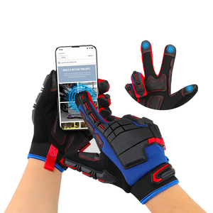 Haute qualité anti-dérapant en cuir synthétique travail sécurité mécanicien conducteur robuste sécurité main travail gants à vendre - Product Image 1