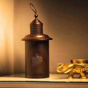 Handmade <b>Moroccan</b> Iron Lanterns Set with Embossing Die Cutting Printing Vintage Design for Christmas Home <b>Decor</b> - Product Image 6