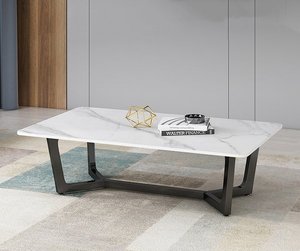 Herringbone Base Table (Fishbone Design Table) <b>Sintered</b> <b>Stone</b> Modern Minimalist OEM/ODM High Quality - Product Image 5