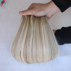 Producto caliente 6-34 pulgadas Trama Extensiones de cabello humano recto Paquetes de Peluca de color resaltado - Product Image 5