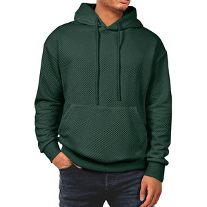Personalizado de peso pesado 100% algodón pulóver sudadera hombres con capucha cremallera invierno Streetwear sudaderas con capucha transpirable al aire libre hombres sudaderas con capucha - Product Image 1