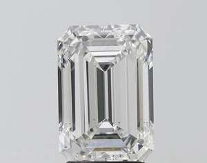Diamant de laboratoire cultivé en CVD de 5,00 carats, taille émeraude, certifié IGI, couleur G, clarté, pour la fabrication de bijoux - Product Image 1
