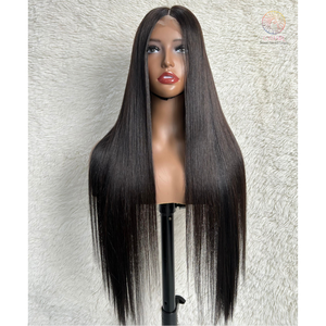 Usage quotidien vietnamien Remy vierge HD dentelle avant vague naturelle et densité de vague profonde dentelle transparente os droite perruque de cheveux humains - Product Image 6