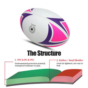 Ballon de rugby professionnel sur mesure de haute qualité ballons de sport de bonne qualité pour la vente en gros - Product Image 6