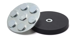 Aimants de montage en caoutchouc solide pour l'extérieur, base d'assemblage magnétique anti-rayures pour bandes lumineuses ou miroirs supplémentaires - Product Image 3