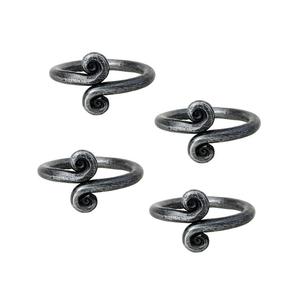 Anillos de servilleta de metal de primera calidad desarrollados para complementar la decoración elegante de la mesa con una textura suave, forma moderna y un toque de lujo discreto. - Product Image 4