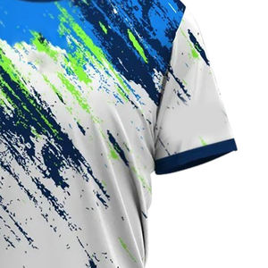 เสื้อยืดลำลองผู้ชายไซส์ใหญ่ ผ้าเจอร์ซีย์ ระบายอากาศได้ดี กันยับ พิมพ์ลายดิจิตอล ไม่เป็นขุย คอกลม แขนสั้น ผ้าฝ้าย/ใยไผ่ - Product Image 4