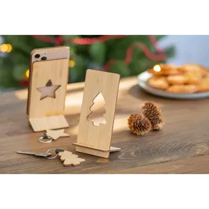 Porte-clés écologique Fjerny en forme de sapin de Noël, mousqueton promotionnel respectueux de l'environnement - Product Image 3