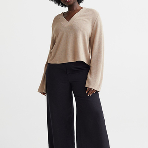 สเวตเชิ้ตคอกลมของผู้หญิงเสื้อสเวตเตอร์คอกลมทรงสลิมฟิตออกแบบได้ตามต้องการ - Product Image 2