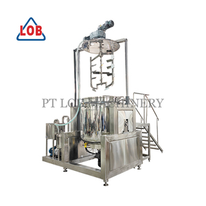 ถังผสมสูญญากาศควบคุมด้วย PLC พร้อมเครื่องผสมแบบแรงเฉือนสูงสำหรับสายการผลิตเครื่องสำอางและอาหาร - Product Image 2