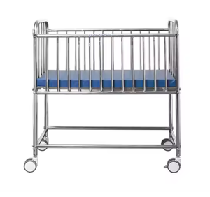 BESCO BES-HB064マニュアル小児用ベッド幼児用トロリー担架ステンレス鋼幼児用ベビーベッド用金属製病院用ベッド - Product Image 4