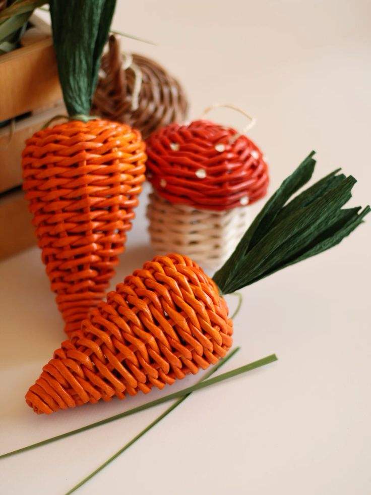 Orange with Green Top