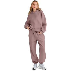Gran oferta, chándal corto para mujer, conjunto de dos piezas, pantalones de chándal y Sudadera con capucha, suministro OEM perfecto para tiendas de ropa de calle y etiquetas de moda - Product Image 2