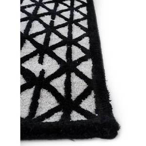 Tapis en laine et viscose tufté à la main TNQ-335, motif géométrique gris et noir, grand rectangle 10 mm pour chambre à coucher et couloir d'adolescent - Product Image 4