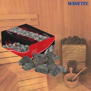 Chauffe-sauna à vapeur sèche avec panneau de commande informatisé et accessoires de remplacement en pierres, emballés - Product Image 5