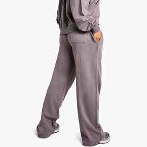 2025 nueva llegada de alta calidad con logotipo bordado personalizado pantalones de chándal holgados para mujer ropa informal de pierna recta Hip Hop lavado de primavera - Product Image 5