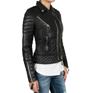 Professional Unisex Genuine Leather Jackets Outdoors Outerwear Biker All Seasons On <b>Road</b> Motorbike Leather Jackets - Product Image 5