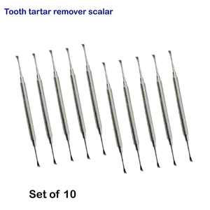 Juego de 10 herramientas de diagnóstico Mango hueco Diente Tarter Escalador izquierdo Instrumentos ortopédicos de acero inoxidable CE Aprobado Manual Clase I - Product Image 2