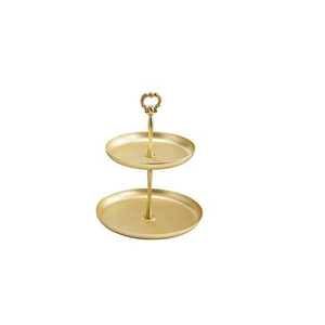 Présentoir à gâteau rond en laiton et support à gâteau de fête et ustensiles de cuisine et restaurants de mariage royal - Product Image 4