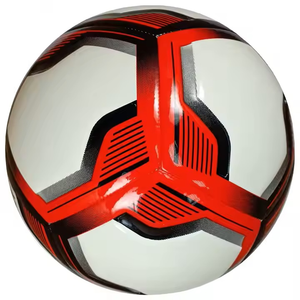 Balón de fútbol de PVC para entrenamiento profesional y tamaño de partido, Fútbol con logotipo personalizado con fabricación de cuero para competición deportiva - Product Image 1