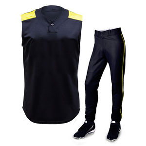 Uniforme de baseball personnalisé de haute qualité en gros pour hommes, vêtements de sport en polyester, design imprimé par transfert thermique, respirant, grandes tailles - Product Image 4