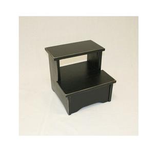 Vintage Style Wooden <b>Step</b> <b>Stool</b> with Polished Natural Finish Perfect for Rustic Kitchens Bedrooms Bathrooms and Living Spaces - Product Image 1