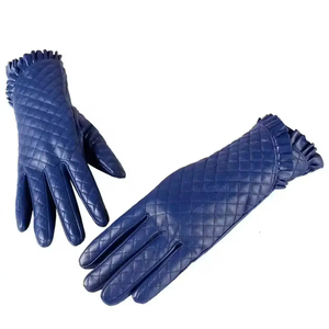 Guantes de moto de cuero de invierno personalizados de alta calidad para hombres y mujeres, accesorios de moda transpirables para exteriores, caballero y Mujer - Product Image 2
