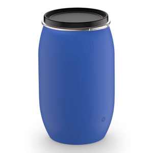 Barril de plástico barato 60 litros HDPE Open Top tambor de plástico azul para productos químicos y alimentos - Product Image 2