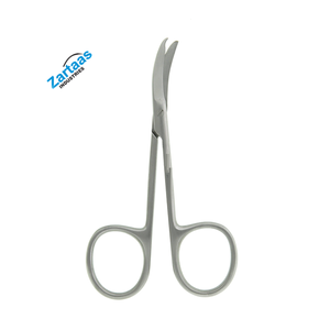 กรรไกรเย็บขอบโค้งสั้นเป็นสแตนเลสเครื่องมือผ่าตัดแบบแมนนวลแหล่งจ่ายไฟ - Product Image 1