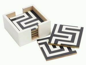 Ensemble de sous-verres traditionnels en résine de Pvt Ltd avec support, tapis traditionnels et coussinets - Product Image 6