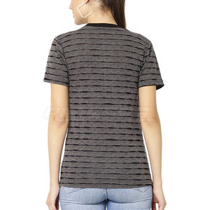 T-shirt femme à prix avantageux avec logo personnalisé en gros, t-shirts femme surdimensionnés au meilleur prix - Product Image 3