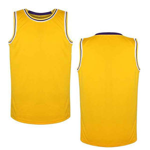 Uniformes de baloncesto sublimados personalizados para adultos Tallas grandes Sin mangas Ajuste suelto Diseño reversible Camiseta de baloncesto transpirable - Product Image 5