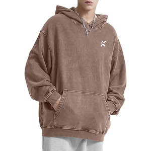 เสื้อฮู้ดดี้โอเวอร์ไซส์ ผ้าฝ้าย 100% ทรงปกติ สวมใส่สบายๆ สำหรับกิจกรรมกลางแจ้ง สตรีทแวร์ เป็นมิตรกับสิ่งแวดล้อม ระบายอากาศได้ดี ให้ความอบอุ่นในฤดูหนาว - Product Image 4