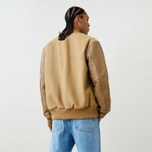 Quantité minimale de commande bas Design Original veste universitaire pour hommes brodé aigle Letterman veste en coton manches en cuir décontracté Streetwear manteau - Product Image 4