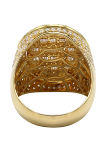 Anillo de Moda Unisex de Hip Hop, Lujoso, de Oro de 14K y Plata de Ley, con Diamante de Corte Brillante Cultivado en Laboratorio VVS, Engaste de Puntas, Joyería Personalizada para Regalo - Product Image 2