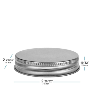 Venta al por mayor de tamaño personalizado, negro/plata, aluminio y plástico, tarros con tapón de rosca, 69mm, 89mm, diseño ecológico personalizado, tapa de tarros de comida - Product Image 2