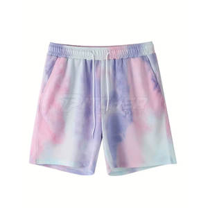 กางเกงขาสั้นซับเหงื่อของผู้ชายผ้าฝ้าย100% น้ำหนักเบาเป็นมิตรกับสิ่งแวดล้อมแห้งเร็วสวมใส่สบายเหมาะสำหรับยิมและชุดลำลอง - Product Image 1