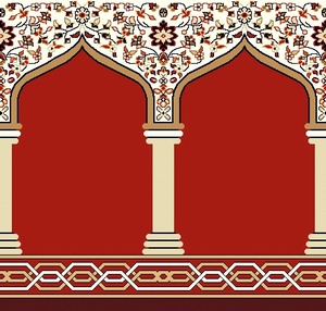 Tapis de mosquée en velours de qualité supérieure, confortable et durable, tapis de prière en rouleau, tapis de prière de conception personnalisée avec poils souples, vente en gros - Product Image 4