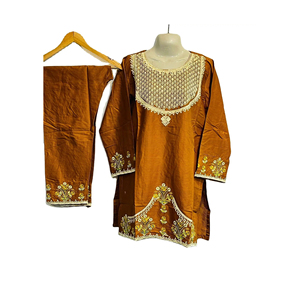 Robe de soirée d'été fantaisie salwar kameez brodée de haute qualité/dernière conception robe de soirée pakistanaise - Product Image 6