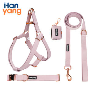 Hanyang Haustier Lieferant OEM solide Farbe wasserdicht Hundegurt einstellbar Anti-Schmutz-Spezialmaterial Haustier-Gurt-Set - Product Image 3