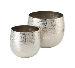 Lot de 2 jardinières antiques en argent faites à la main de forme et de taille personnalisées pour balcon, bureau et jardin, meilleure qualité à prix - Product Image 1