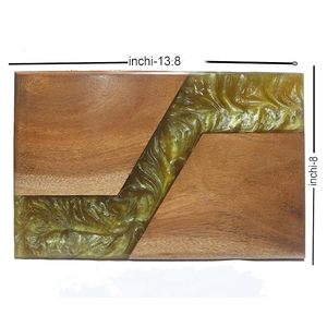 เขียงทำจากเรซินและไม้สำหรับหั่นผักหรือเนื้อสัตว์และชีส - Product Image 4